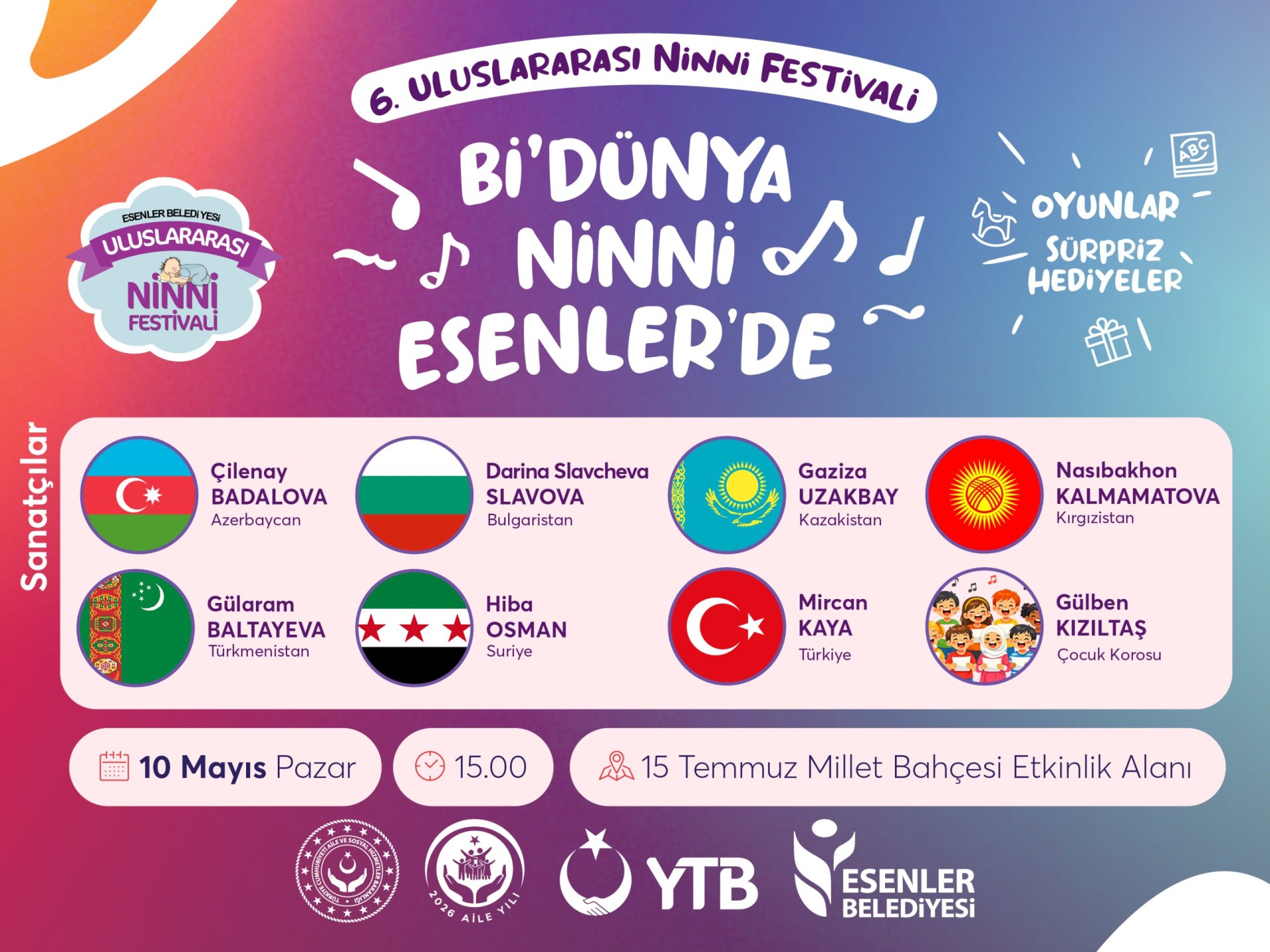 6. Esenler Uluslararası Ninni Festivali Afişi